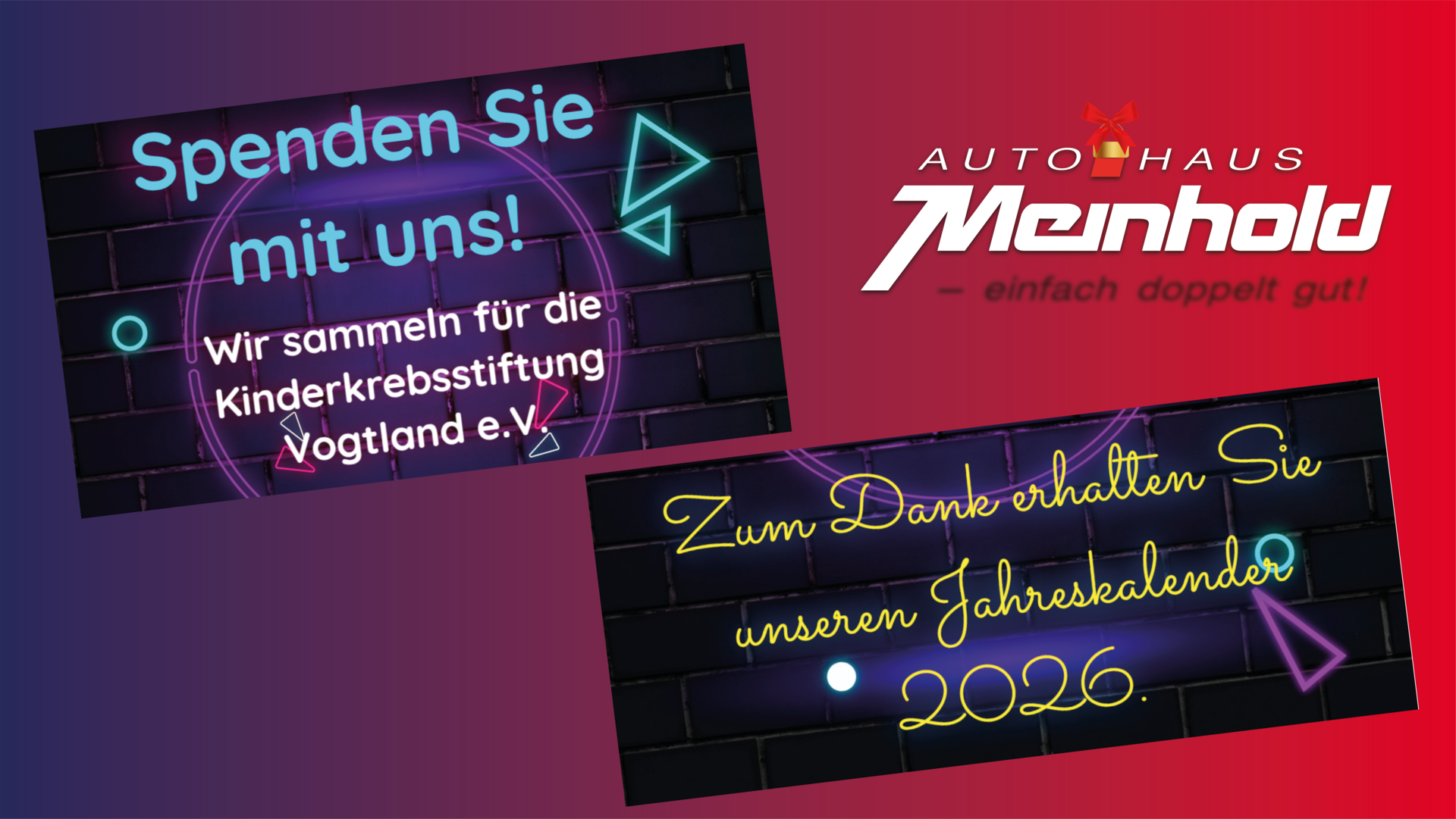 Jahreskalender Spendenaktionsaufruf