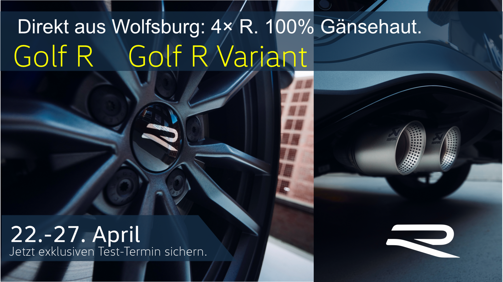 Testtage R Modelle 22.-27.4.26